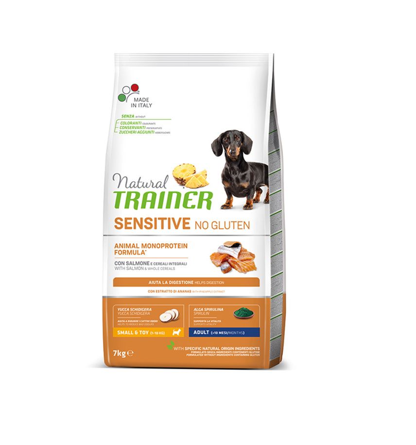 Natural Trainer No gluten mini losos granule 7 kg Natural Trainer