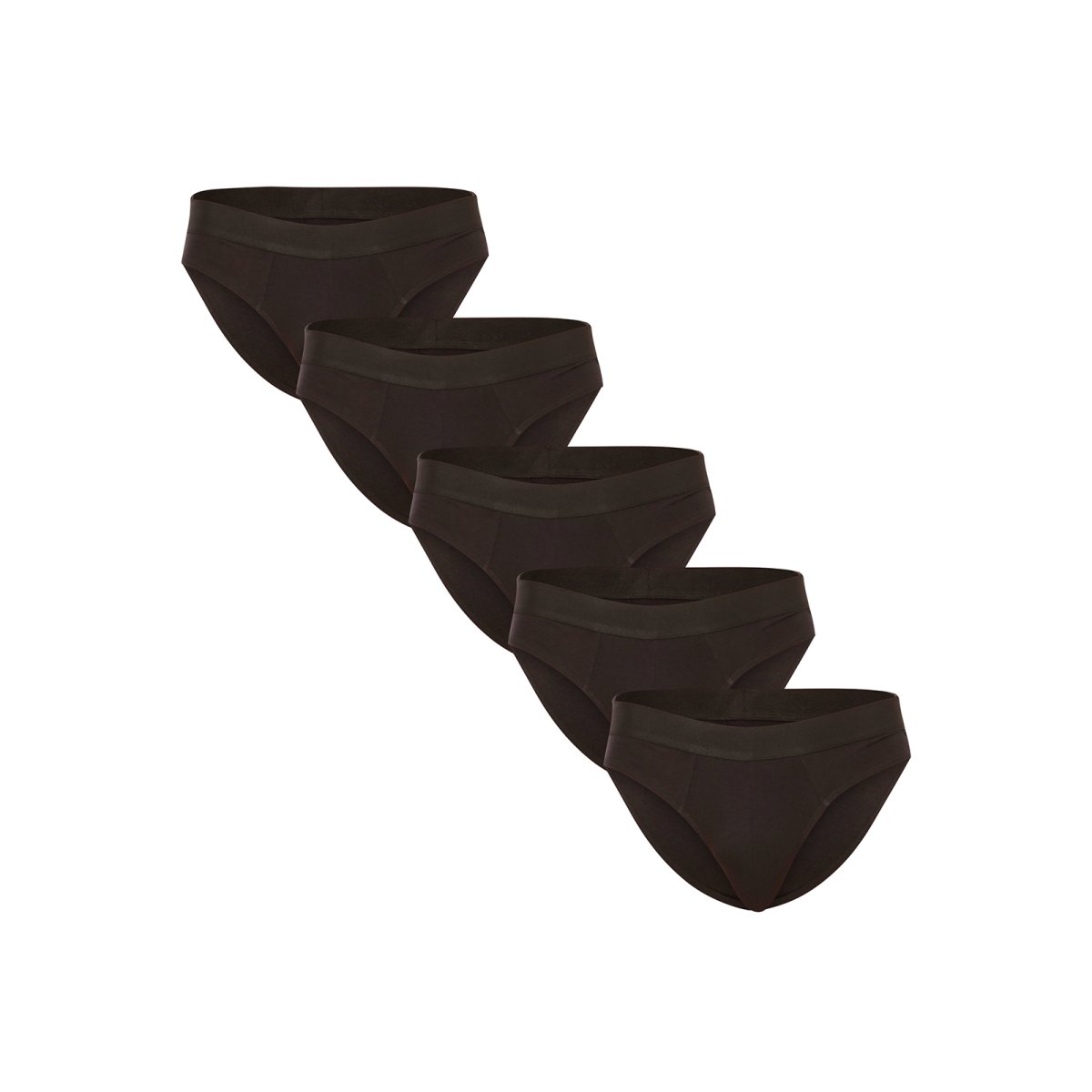 Nedeto 5PACK pánské slipy černé (5NDTS001) L Nedeto