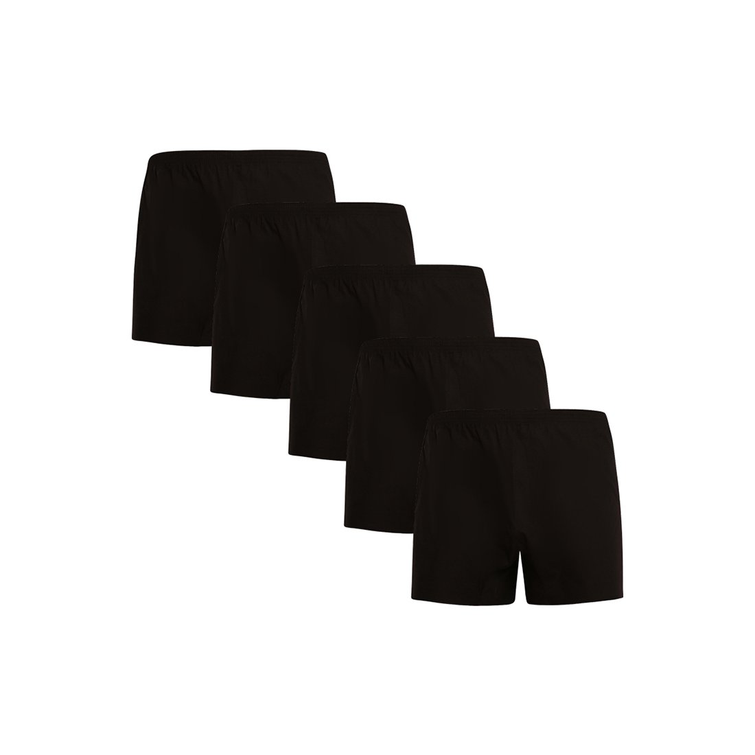 Nedeto 5PACK pánské trenky černé (5NDTT001) XL Nedeto