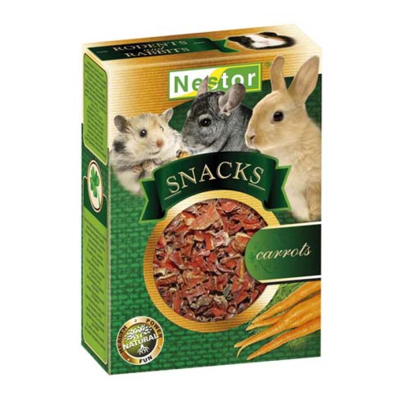 Nestor SNACKS CARROST 40g sušené mrkvové chipsy