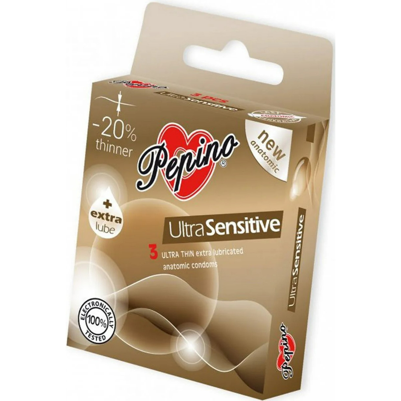 Pepino Ultra Sensitive – tenké kondomy (3 ks) Pepino