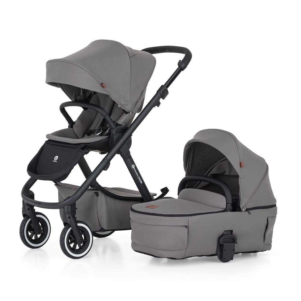 Petite&Mars Kočárek kombinovaný ICON 2v1 Dove Grey LITE AIR Petite&Mars