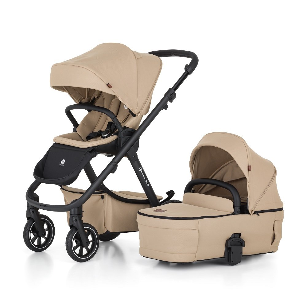 Petite&Mars Kočárek kombinovaný ICON 2v1 Mocha Beige LITE RWS Petite&Mars