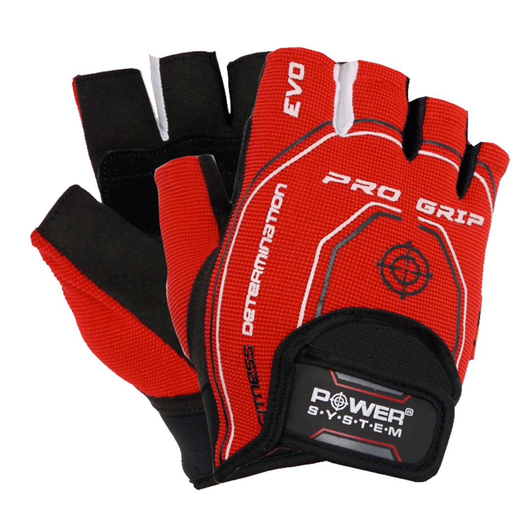 Power System Rukavice Pro Grip EVO PS-2260 červené - S Power System