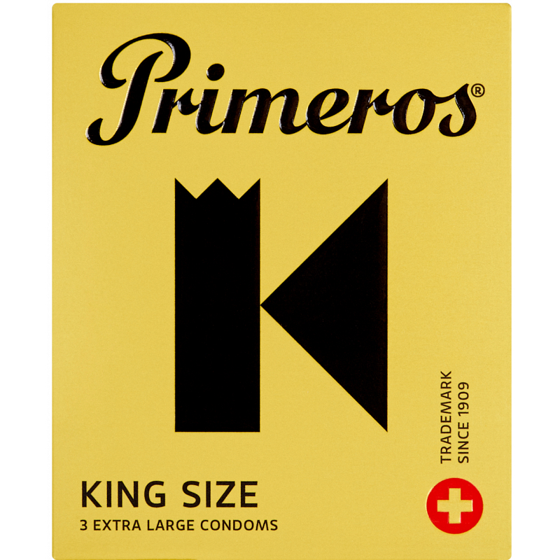 Primeros The King – extra velké kondomy (3 ks) Primeros