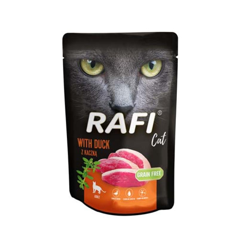 Rafi Cat Grain Free - Bezlepková kapsička s kachním masem pro kočky 100g Rafi