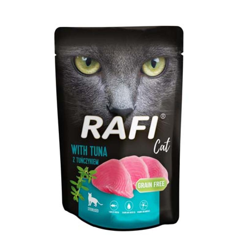 Rafi Cat Sterilized Grain Free - Bezlepková kapsička s tuňákem pro sterilizované Rafi