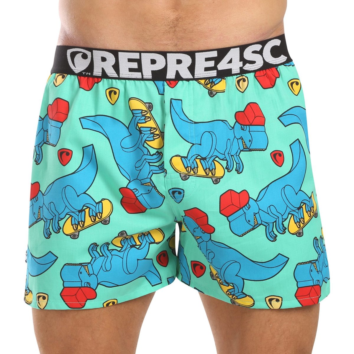 Represent Pánské trenky exclusive Mike Skating T-Rex (R4M-BOX-0708) M Represent