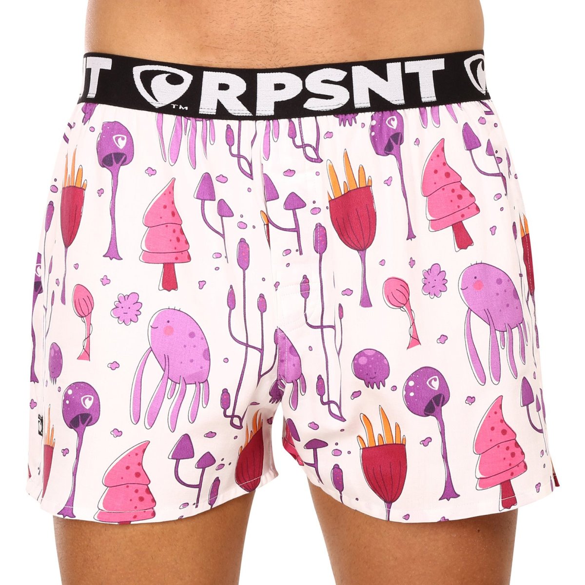 Represent Pánské trenky exclusive Mike violet creatures (R3M-BOX-0719) XXL Represent