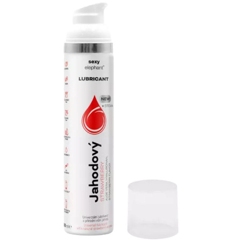 Sexy Elephant Jahodový lubrikační gel (100 ml) Sexy Elephant