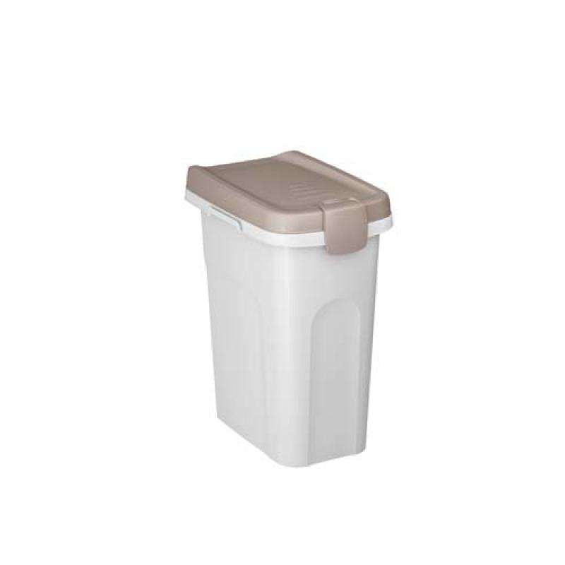 Stefanplast Pet food Container 33x22x41cm 15l bílý/šedý barel na 6kg granulí Stefanplast