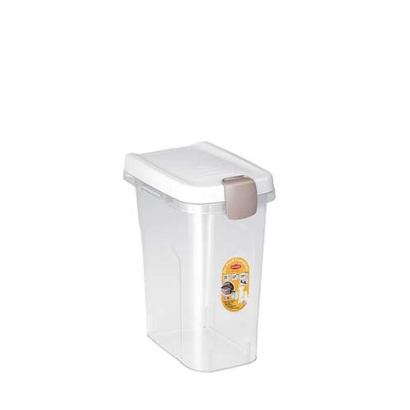 Stefanplast Pet food Container 33x22x41cm 15l průsvitný/bílý barel na 6kg granulí Stefanplast