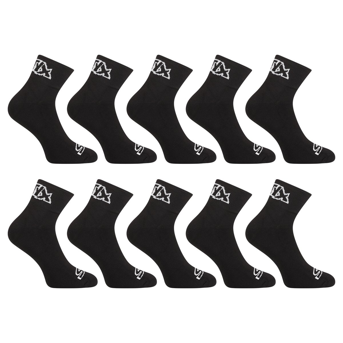 Styx 10PACK ponožky kotníkové černé (10HK960) XL Styx