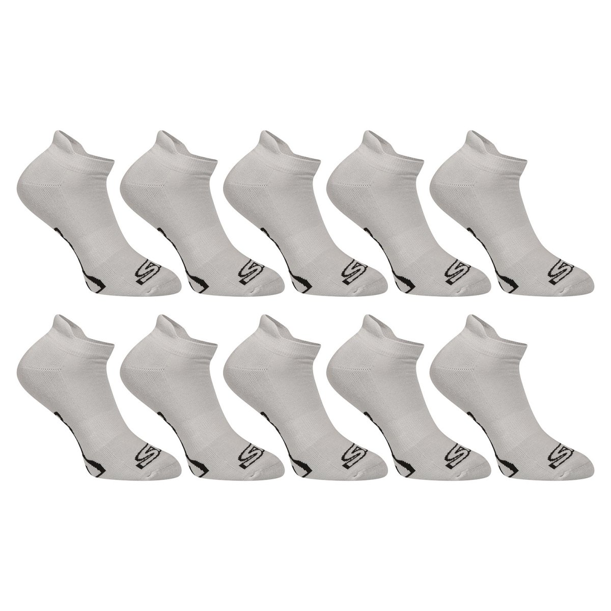 Styx 10PACK ponožky nízké šedé (10HN1062) M Styx