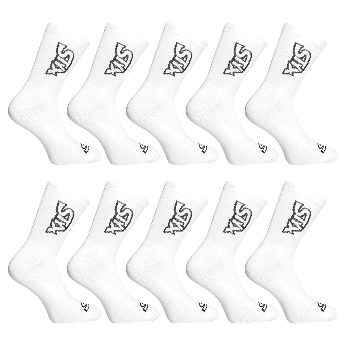 Styx 10PACK ponožky vysoké bílé (10HV1061) M Styx