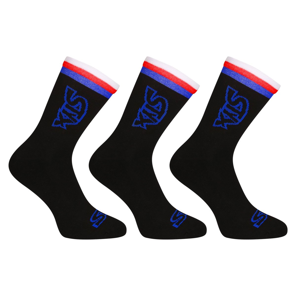 Styx 3PACK ponožky vysoké černé trikolóra (3HV09000) M Styx