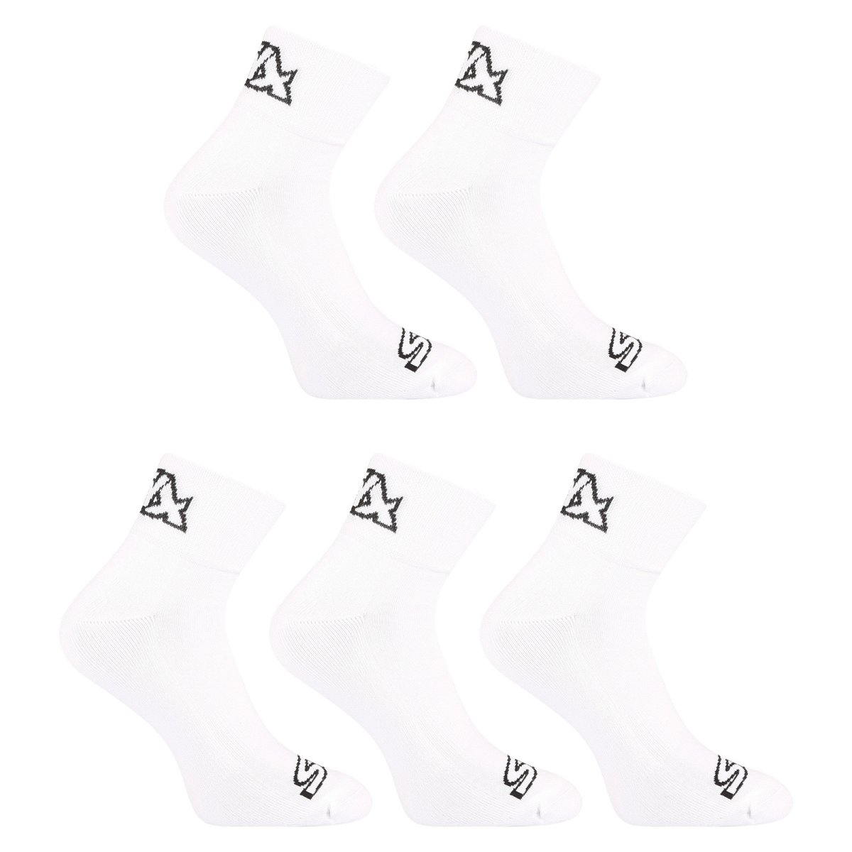 Styx 5PACK ponožky kotníkové bílé (5HK1061) L Styx