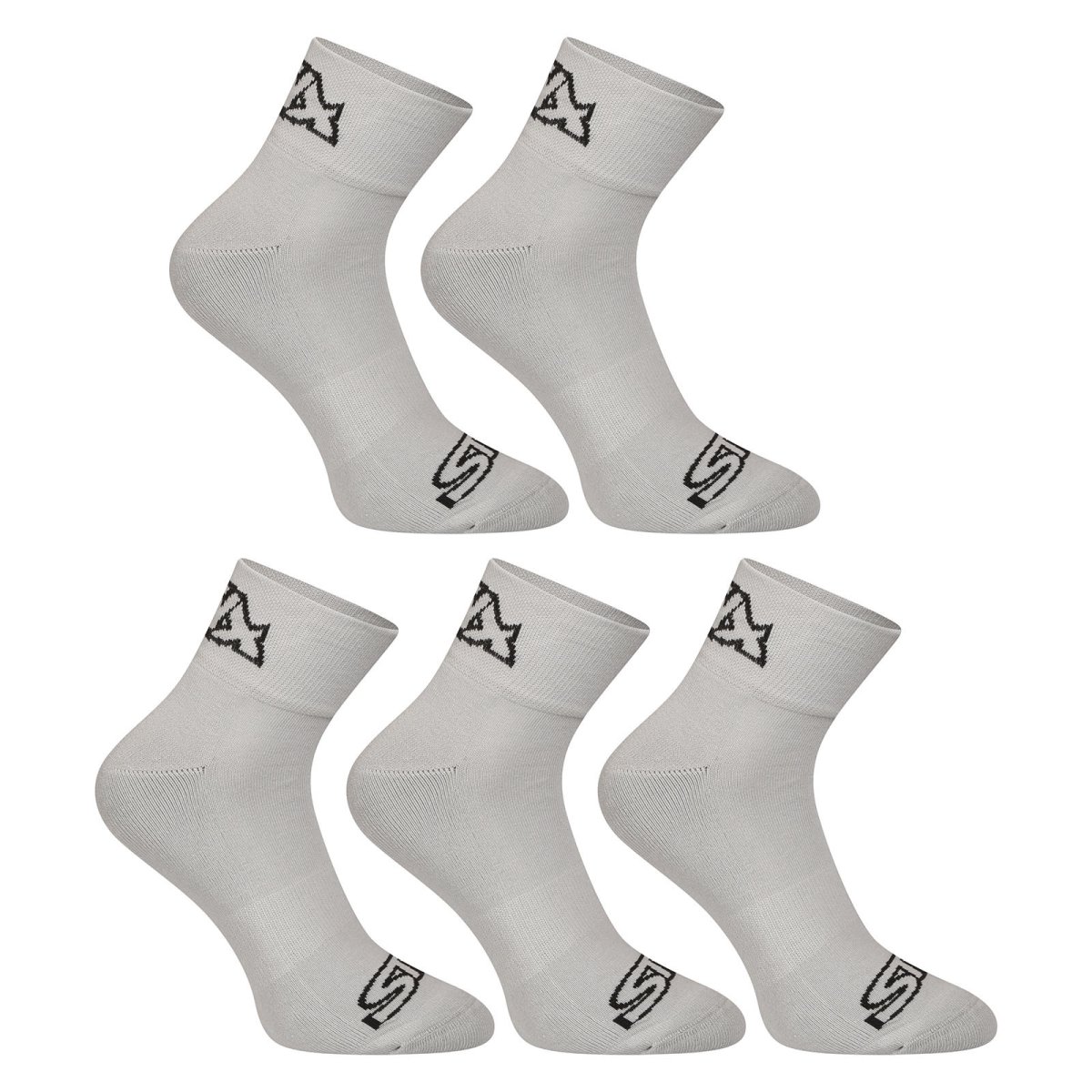Styx 5PACK ponožky kotníkové šedé (5HK1062) S Styx