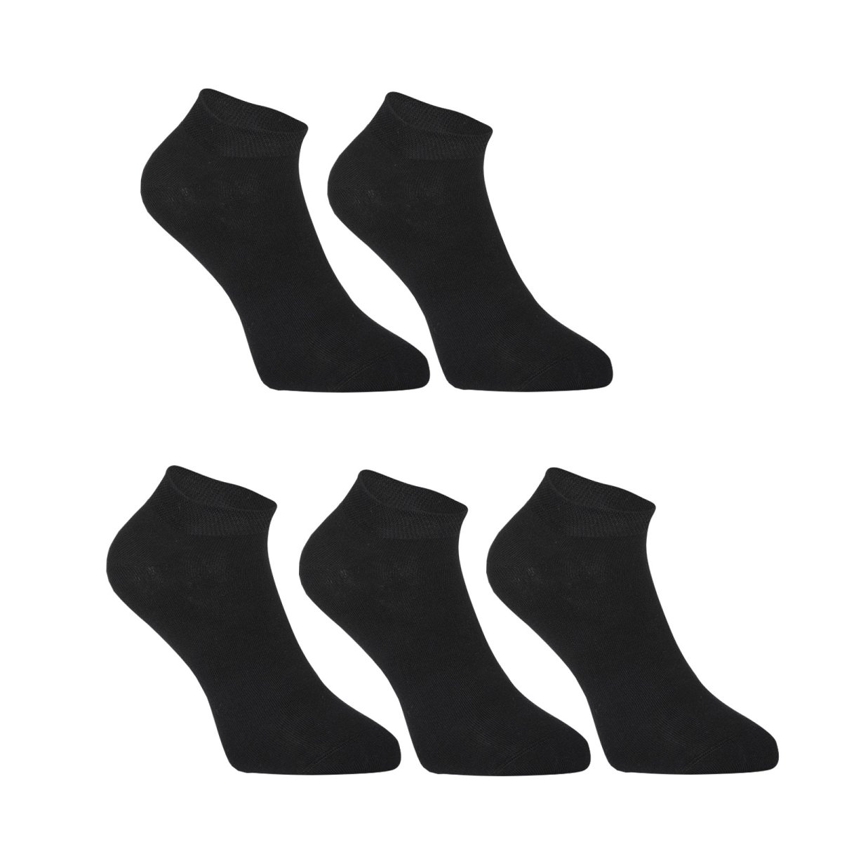 Styx 5PACK ponožky nízké bambusové černé (5HBN960)  L Styx