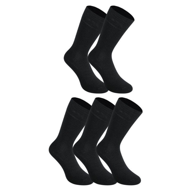 Styx 5PACK ponožky vysoké bambusové černé (5HB960)  S Styx
