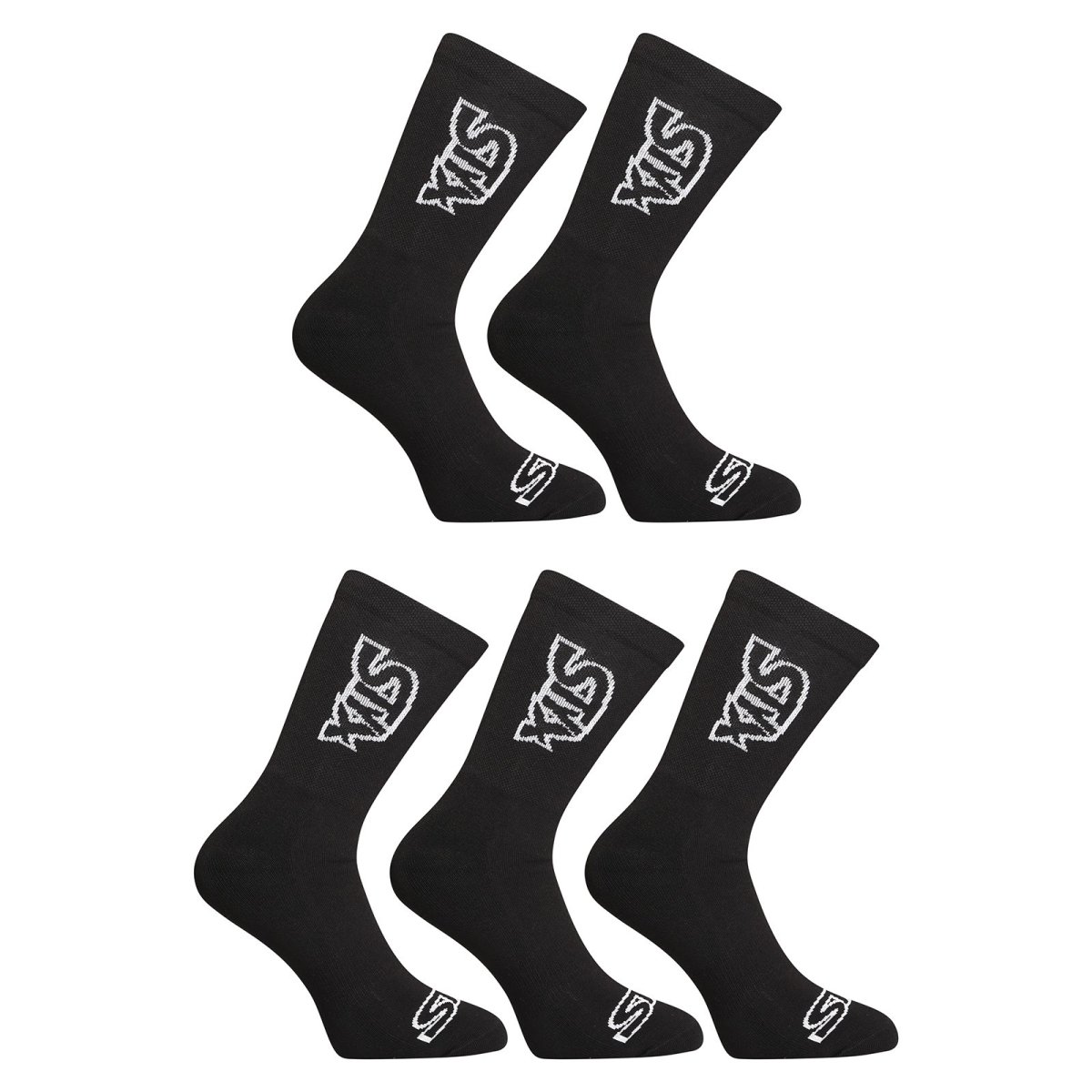 Styx 5PACK ponožky vysoké černé (5HV960) M Styx