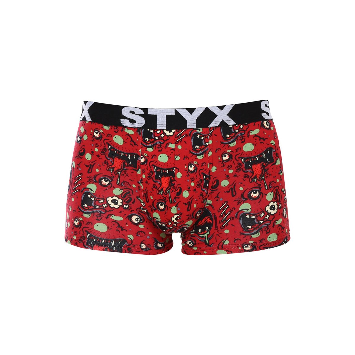 Styx Pánské boxerky art sportovní guma nadrozměr zombie (R1451) 4XL Styx