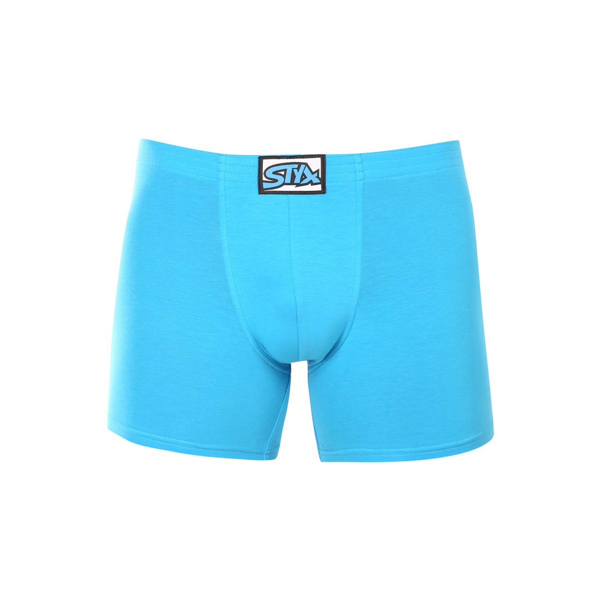 Styx Pánské boxerky long klasická guma světle modré (F1169) XXL Styx