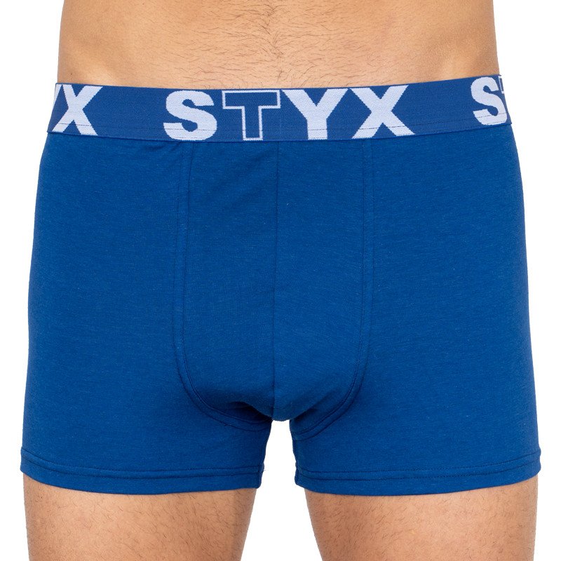 Styx Pánské boxerky sportovní guma nadrozměr tmavě modré (R968) 4XL Styx