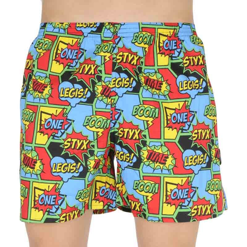 Styx Pánské domácí trenky s kapsami boom (D955) M Styx
