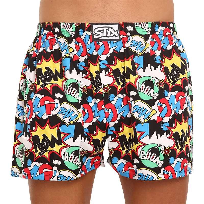 Styx Pánské trenky art klasická guma OMG (A1456) XL Styx