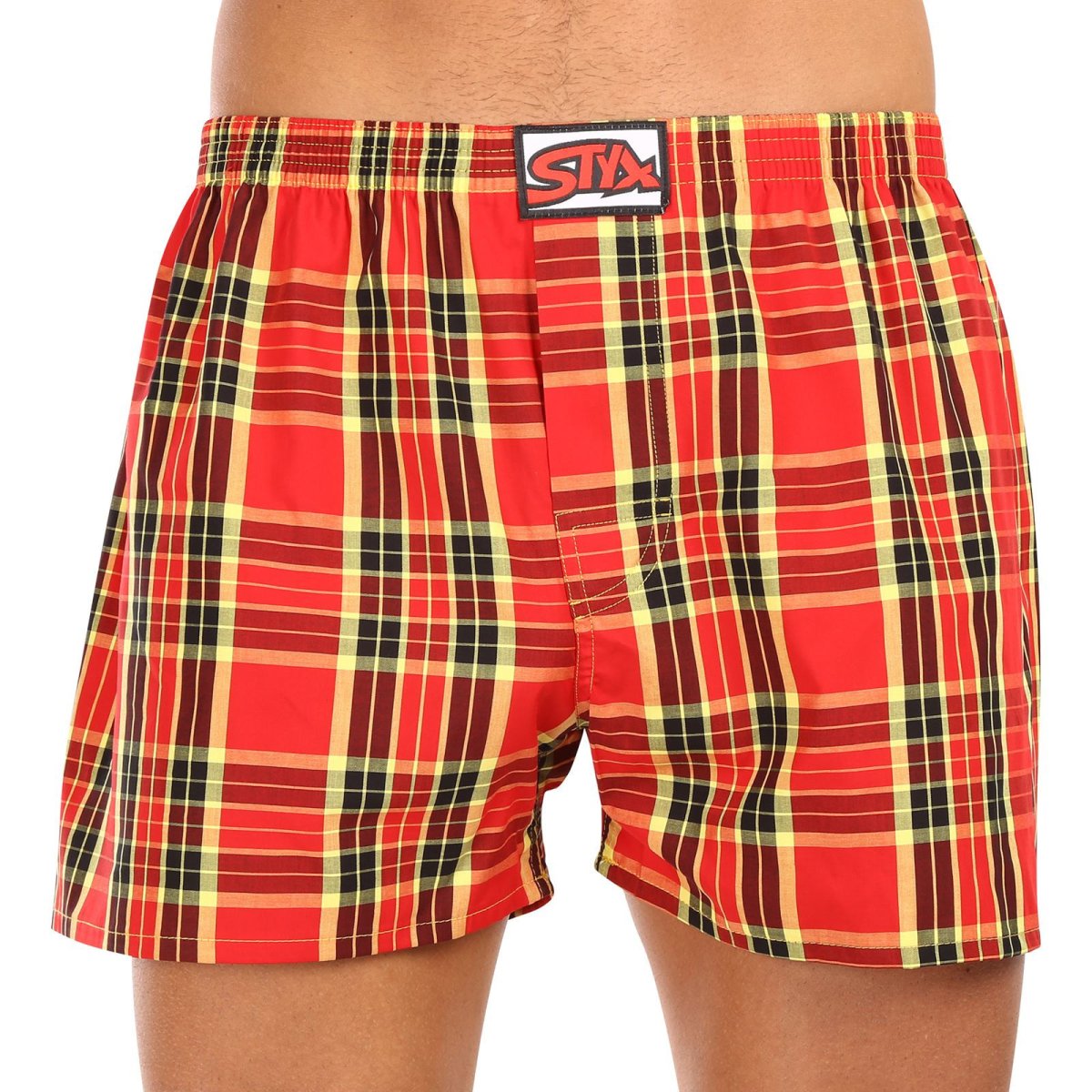 Styx Pánské trenky klasická guma nadrozměr vícebarevné (E1014) 3XL Styx