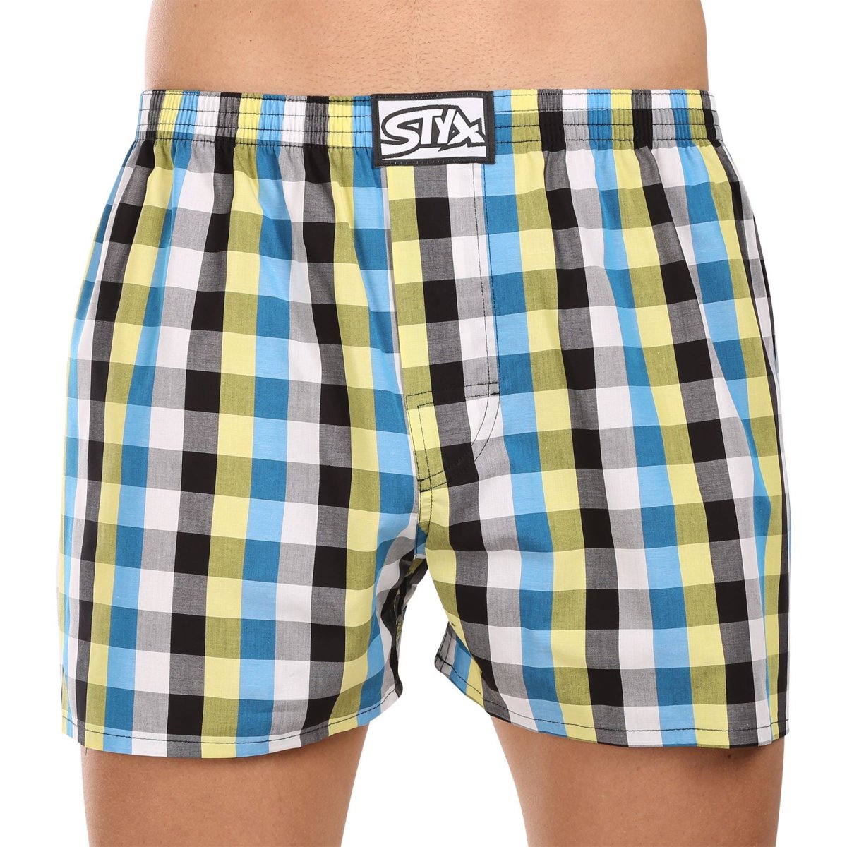 Styx Pánské trenky klasická guma nadrozměr vícebarevné (E1025) 3XL Styx