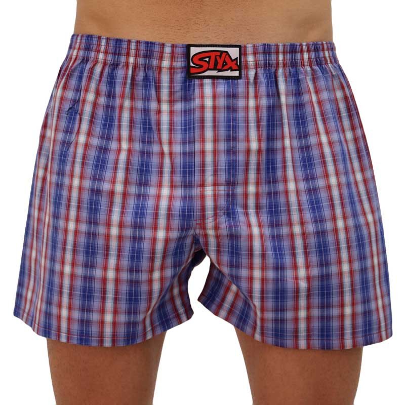Styx Pánské trenky klasická guma vícebarevné (A110)  XL Styx