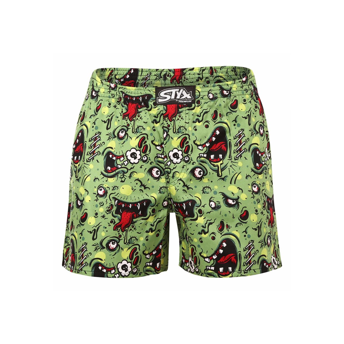 Styx Pánské trenky premium art klasická guma zombie (AP1451) L Styx