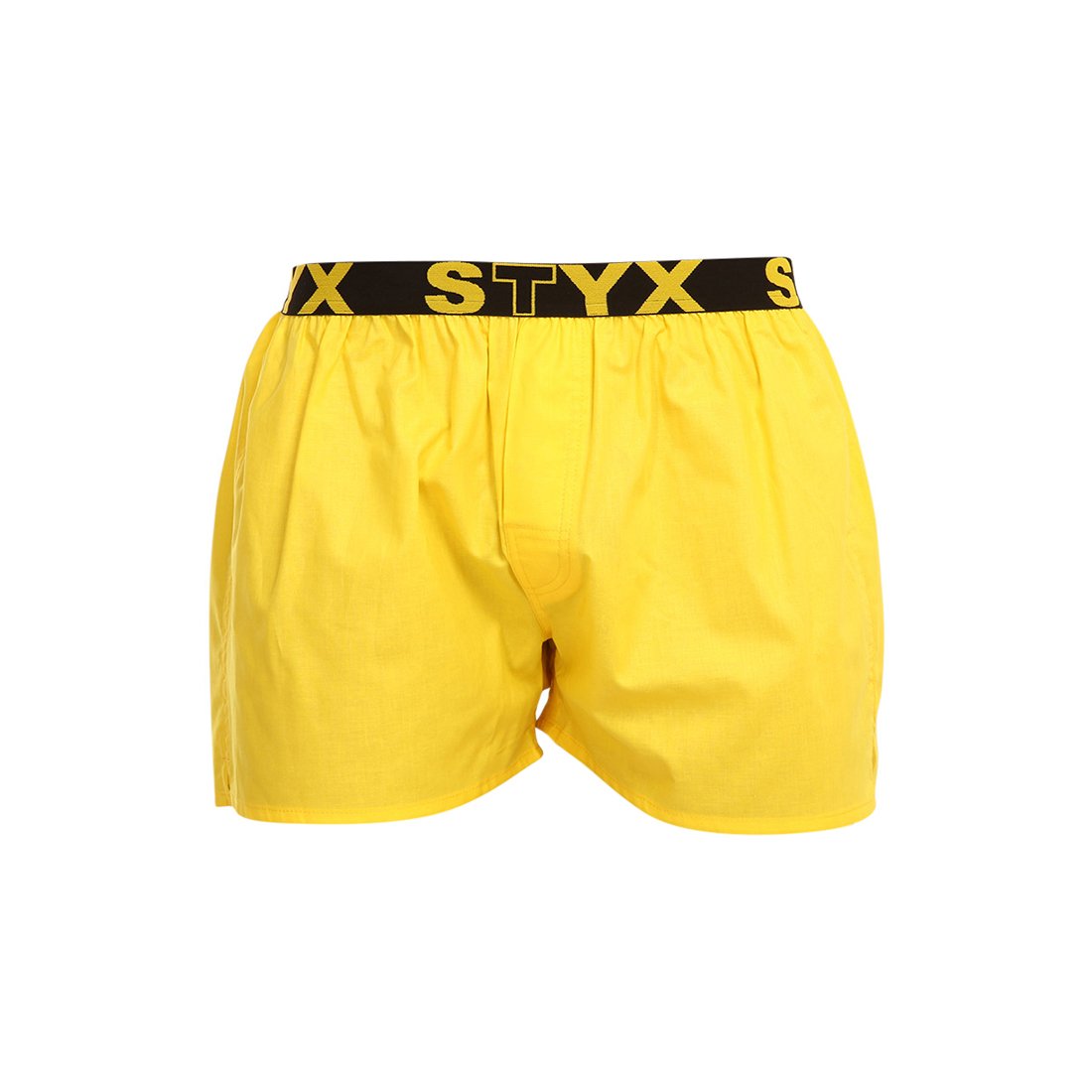 Styx Pánské trenky sportovní guma žluté (B1068) L Styx