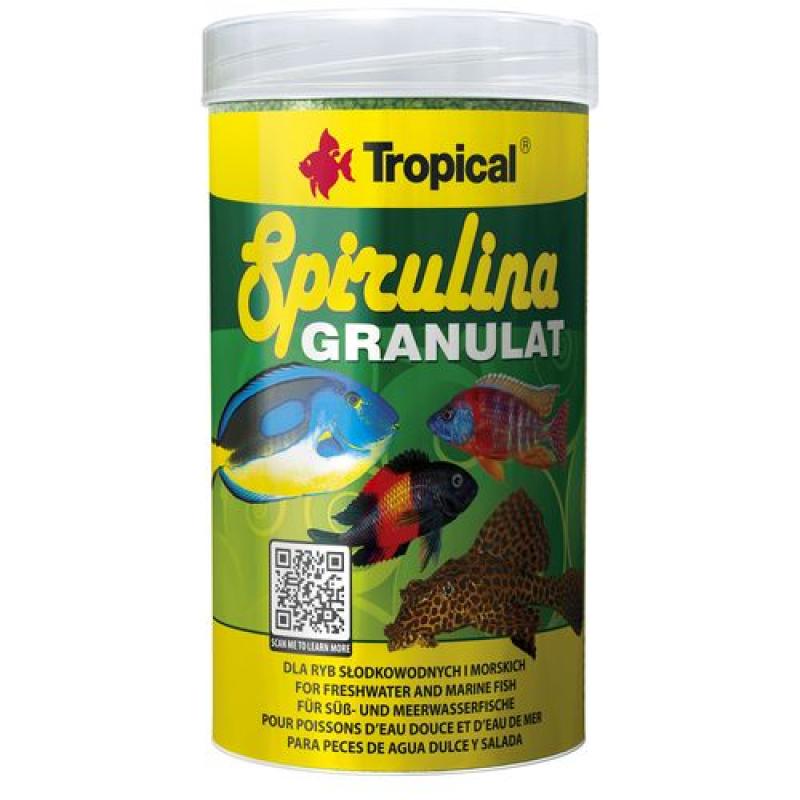 Tropical Spirulina Granulat 250ml/110g granulované krmivo se spirulinou Tropical
