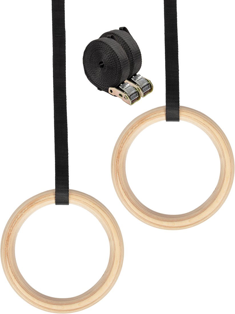 VIRTUFIT Gymnastické Kruhy  Wooden Gym Rings VIRTUFIT