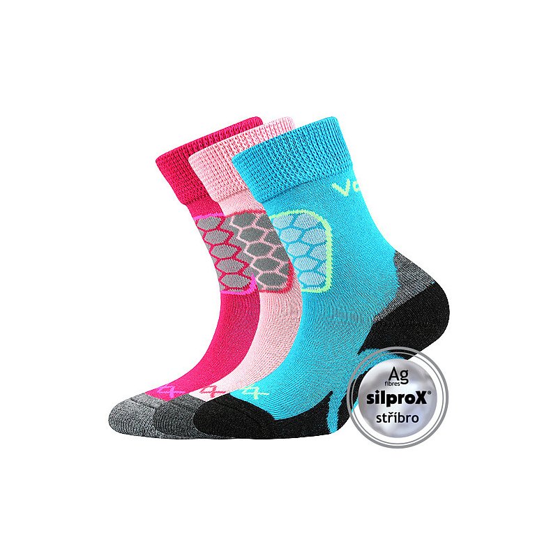 VoXX 3PACK dětské ponožky vícebarevné (solaxik-mix-B) 20/24 VoXX