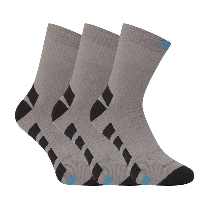 VoXX 3PACK ponožky šedé (Gastl) M VoXX