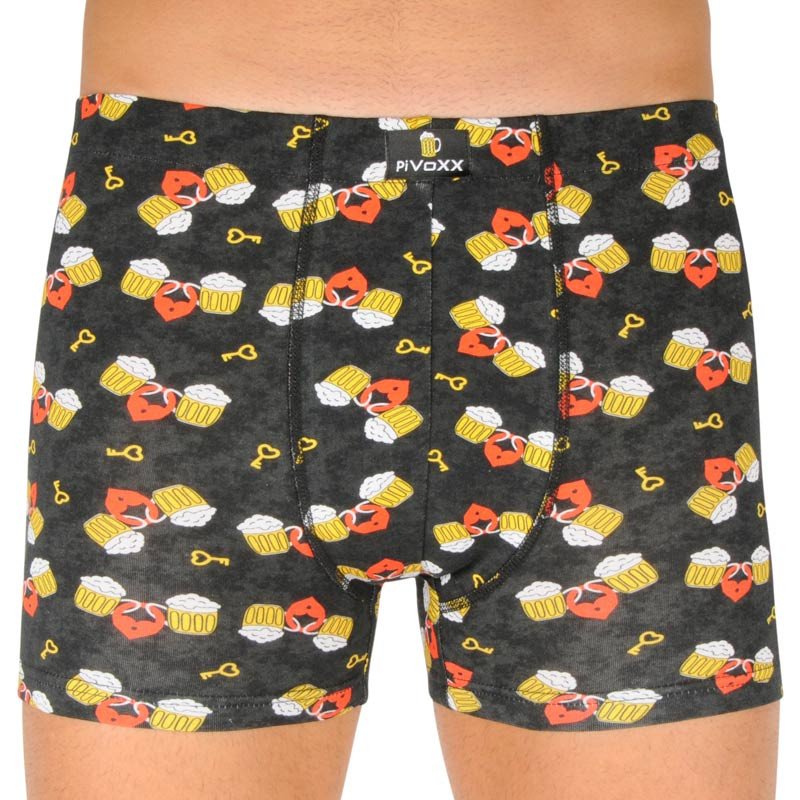 VoXX Pánské boxerky vícebarevné (Kevin- pivo/love) M VoXX