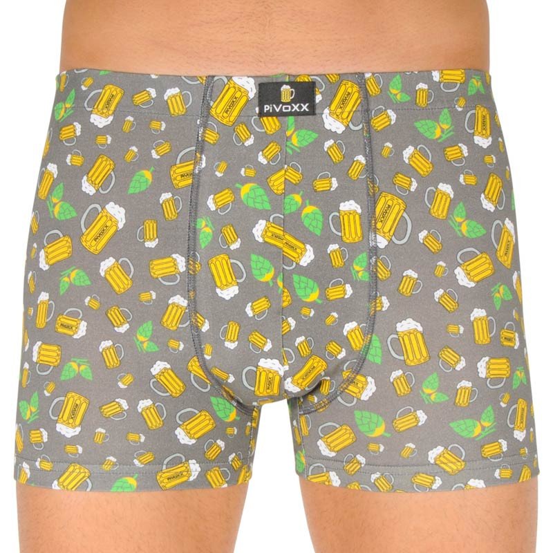 VoXX Pánské boxerky vícebarevné (Kevin-pivo/malé šedé) M VoXX