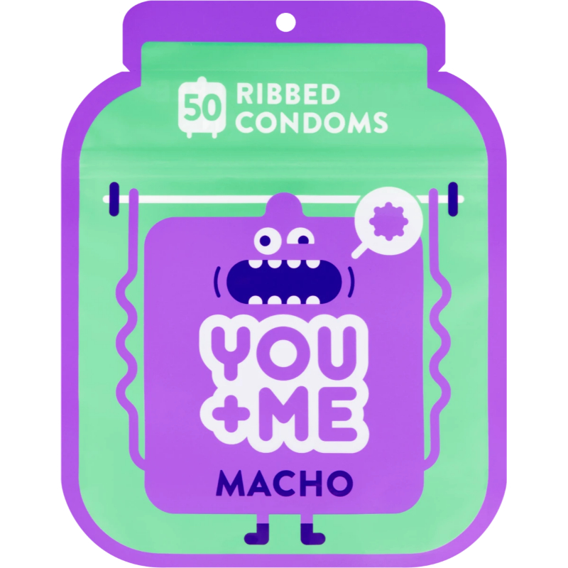 You Me You Me MACHO - vroubkované kondomy (50 ks) You Me
