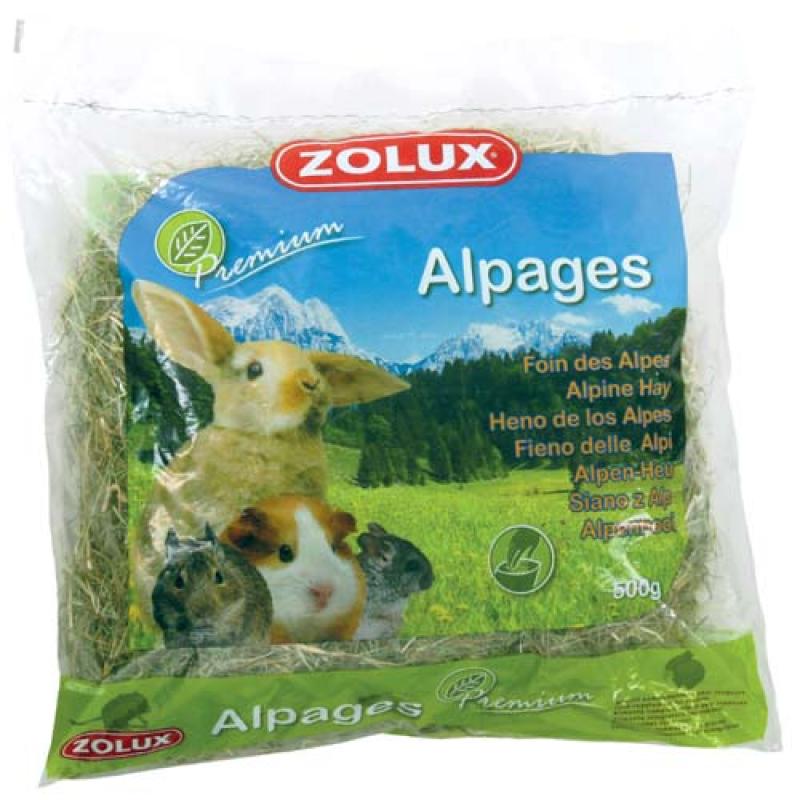 Zolux Alpské prémiové seno 500g Zolux