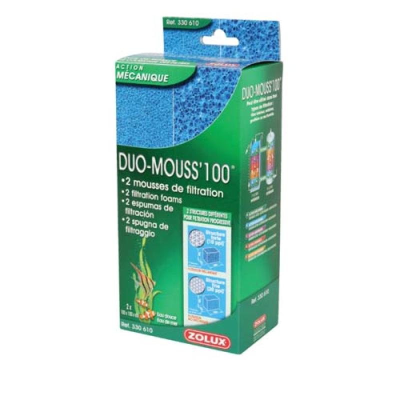 Zolux DUO-MOUSS 100 filtrační molitan 100x100x65mm 2ks Zolux