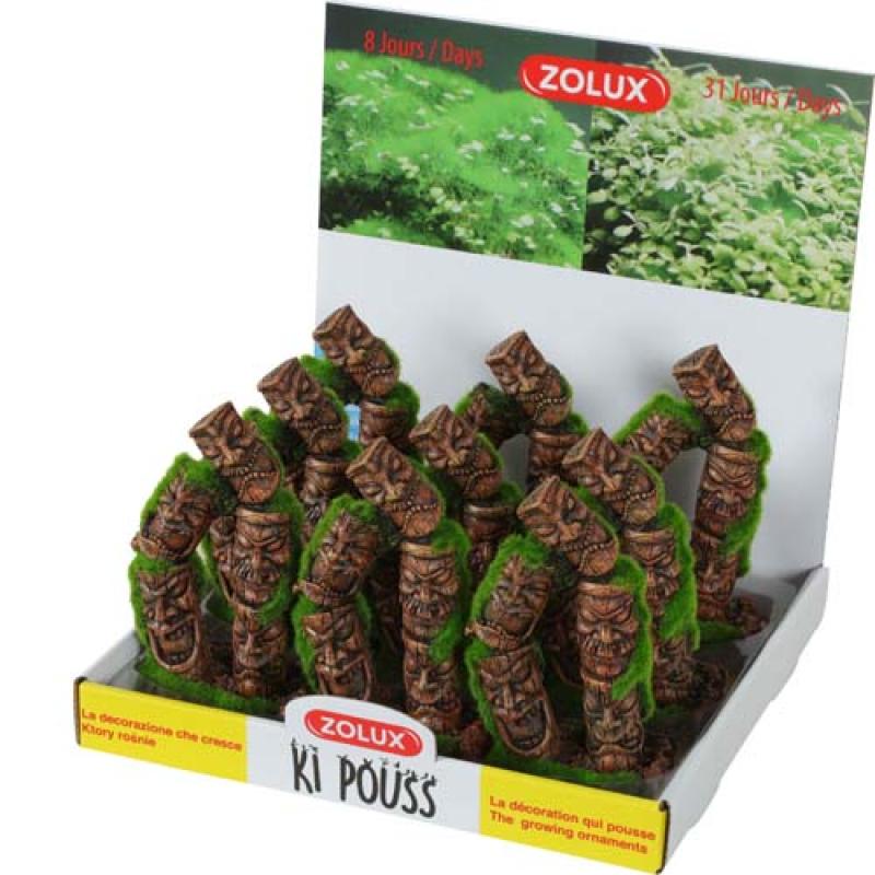 Zolux Dekorace do akvária TOTEM 2 se živými semínky mechu 7