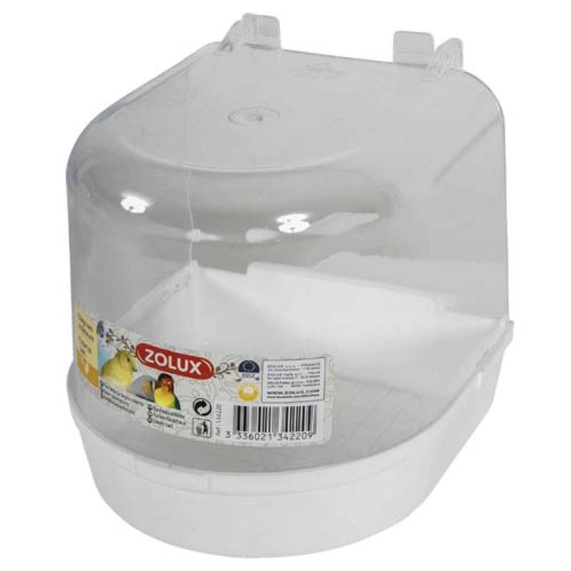Zolux Koupelnička pro exoty s bílým dnem 135x135x135mm Zolux