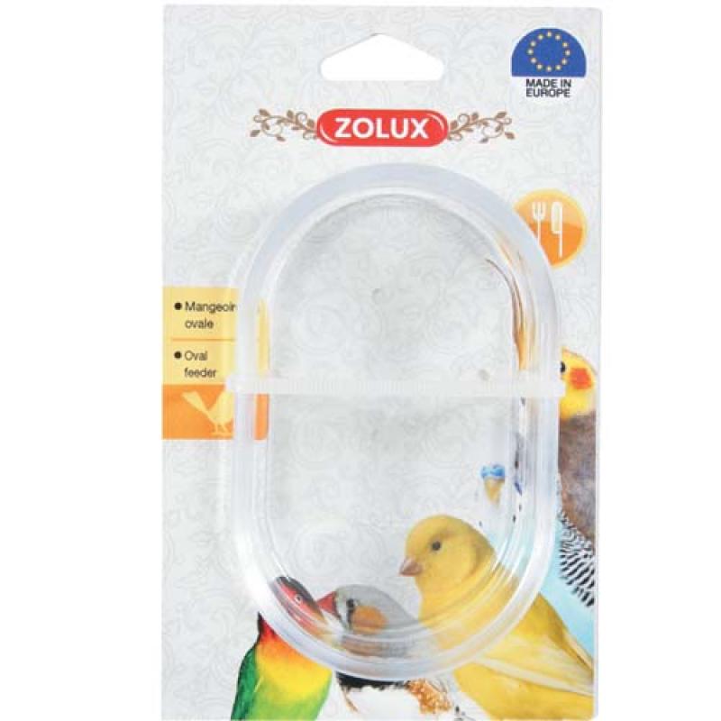 Zolux Krmítko oválné pro ptáky plast Zolux