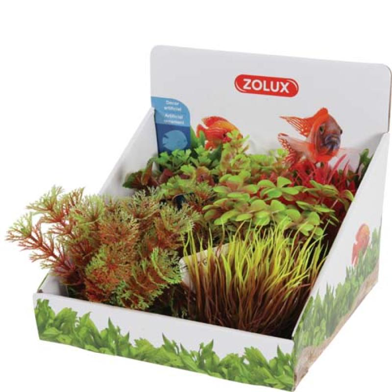 Zolux Sada umělých rostlin 6ks Small 18cm typ A Zolux
