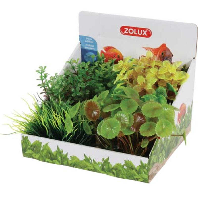Zolux Sada umělých rostlin 6ks Small 18cm typ B Zolux