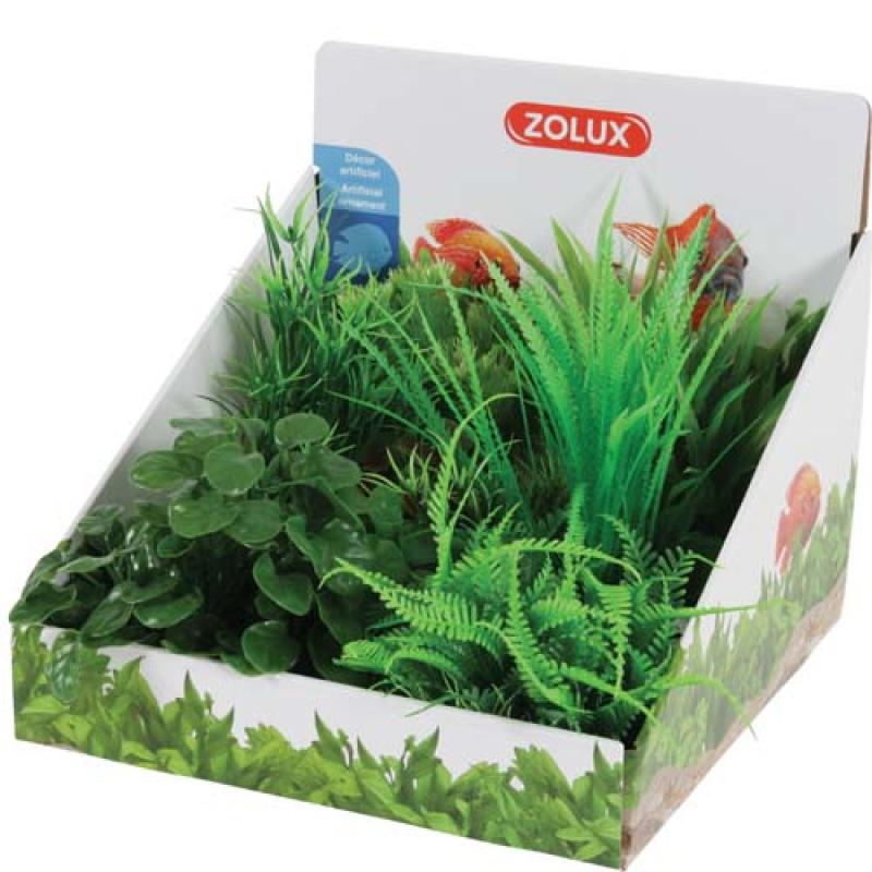 Zolux Sada umělých rostlin 6ks Small 26cm typ B Zolux